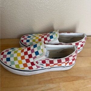 Vans Multicolor Checkered Slip-On Shoes
